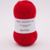 tricot de chaussettes phildar rouge the funky fresh project