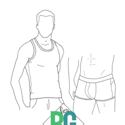 Patron de couture boxer et débardeur homme les BG - L'audacieux