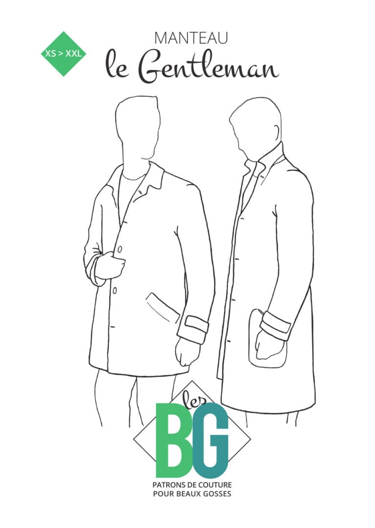 patron de couture manteau homme les bg - le gentleman