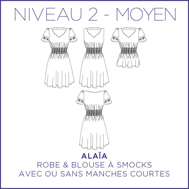 Patron couture robe Coralie Bijasson - Alaïa