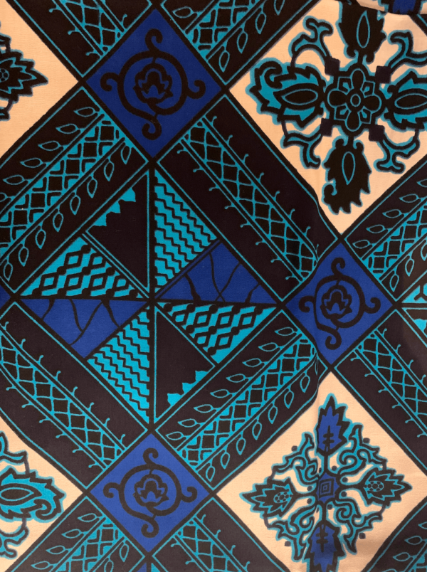 Pagne du Burkina Faso tissé à la machine - Wax