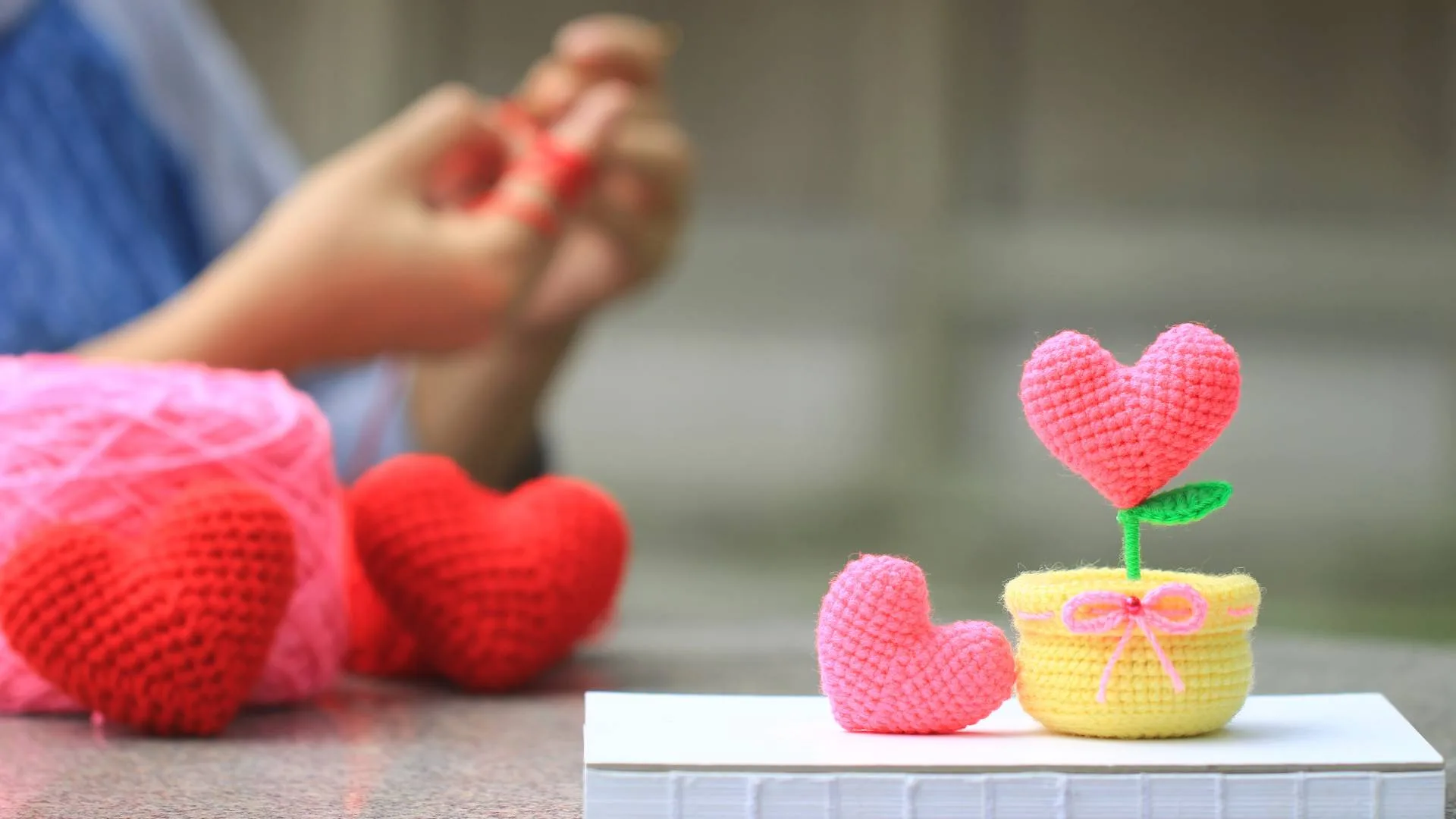 coeur en laine
