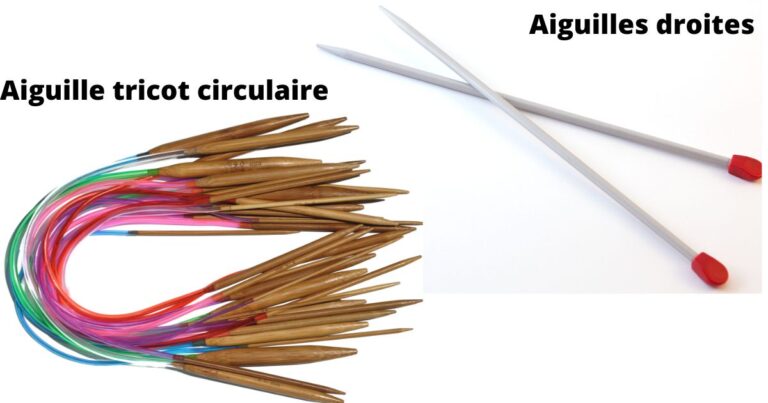 aiguille tricot circulaire vs aiguilles droites